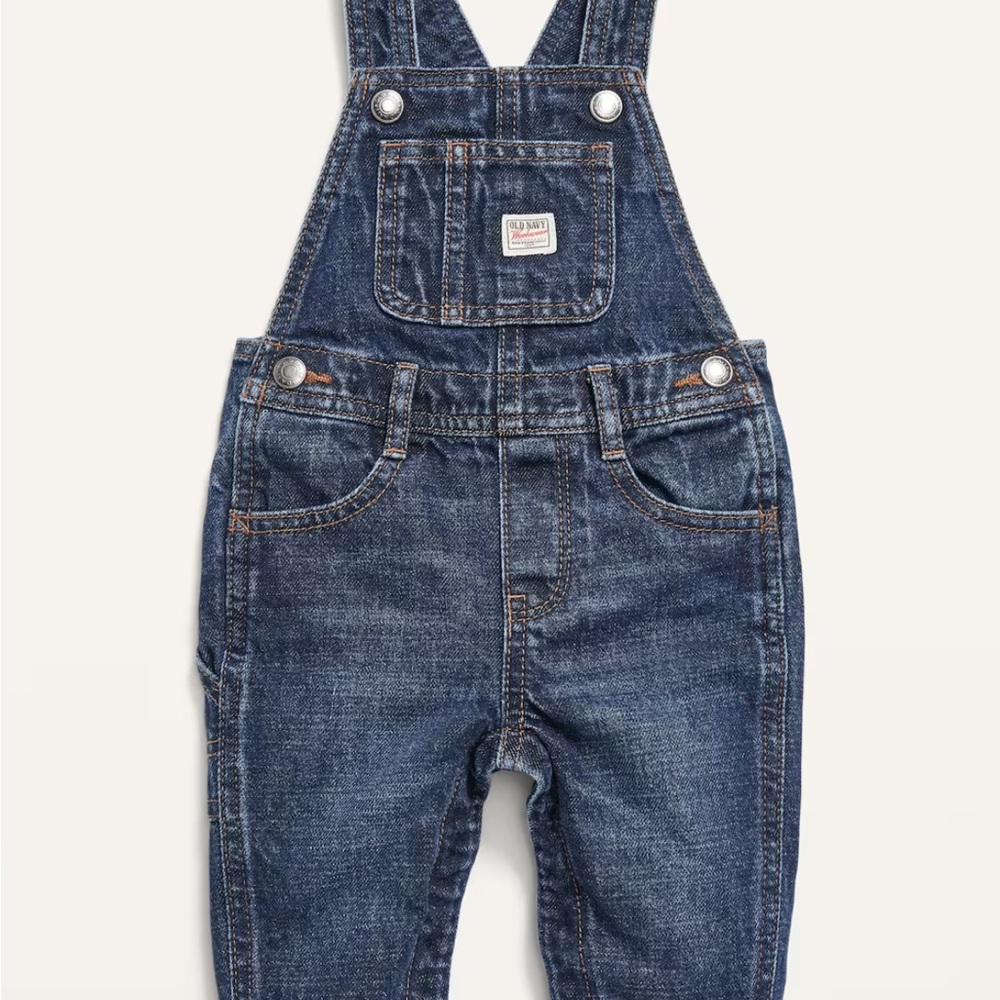 Old Navy Unisex Workwear Jean Overalls for Baby 12-18 months